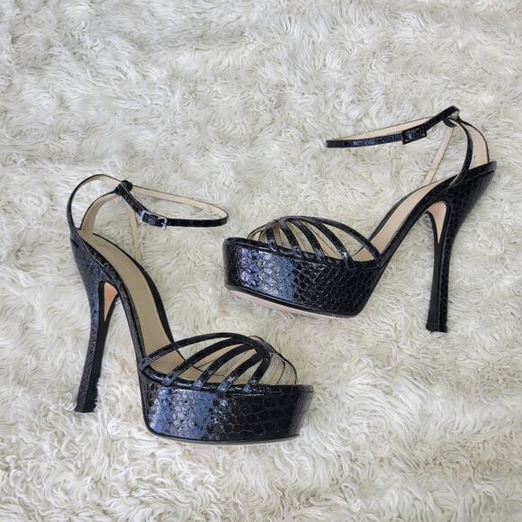 Alevi Milano Caterina Leather Stilletto Pumps Heels 38.5/8.5 - Picture 12 of 13